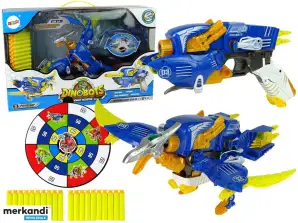 Dinobotit 2in1 Dinosaur Dart Gun Blue Pterosaur Shield