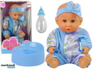 Bambolotto blu vasino pipì bevitore arco 24 cm