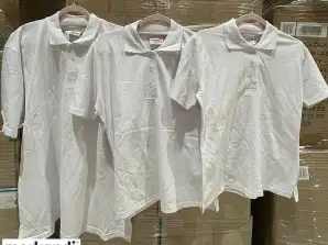 Weiße Polo Shirt T Shirt Herren und Damen Unisex Kleidung Mode Textilien