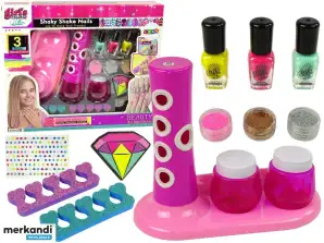 Nagellack-Set Glitzerspender Nagellack-Aufkleber