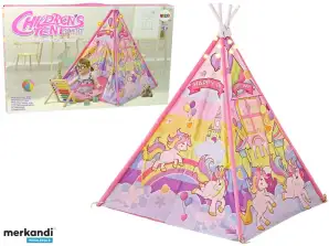 Carpa Infantil Efectos de Luz Ponis Unicornios Rosa