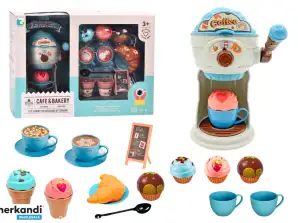 Juego de tazas para máquina de helados y muffins de Sweets Cafe