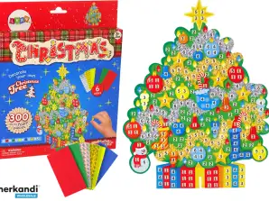 Kit cu mozaic colorat DIY pentru brad de Crăciun