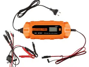 Carregador automático 6A/100W 3 150Ah para baterias ácidas / AGM / GEL