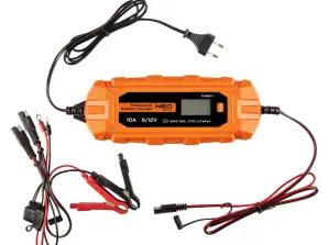 Carregador automático 10A/160W 3 200Ah para baterias de chumbo/AGM/GEL