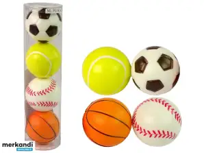 Set di 4 palline morbide per sport, golf, tennis, calcio
