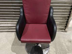 Office Chair Salonstuhl Rot Barbersessel Friseurstuhl drehbar stabil