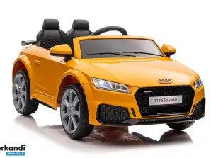 Жовтий акумуляторний автомобіль Audi TT RS
