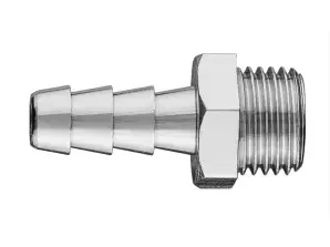 Kobling for slange 8 mm med ytterskruing 1/4