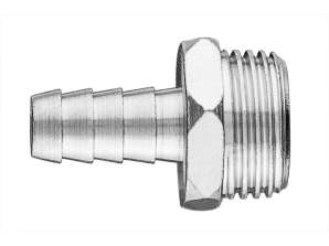 Slangconnector 10 mm met externe draad 1/2