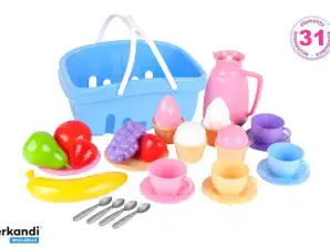 Set Nachmittagstee Korb Obstbecher Eis 7242