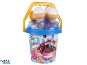 Sand Ice Cream Bucket Set Blue 5743
