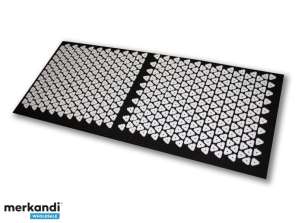 Shanti Tapis d’acupression / Tapis à ongles 120 x 50 cm Noir