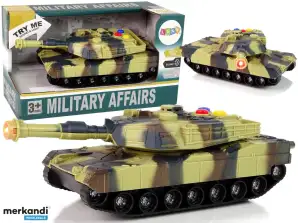 Militaire tank 1:32 Camo Bruin Geluid Licht