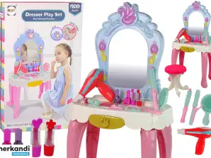 Prinzessin Schminktisch mit Hocker und Licht-Sound-Effekten