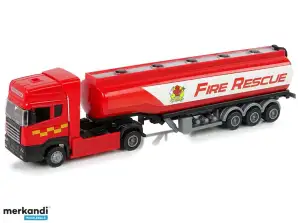 Camion-citerne rouge des pompiers de 30 cm de long
