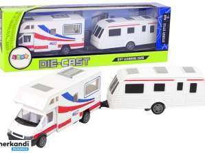 Set of Vehicles Camper Caravan Metal Elements