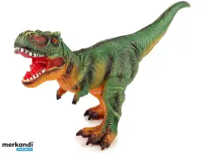 Grande figura di dinosauro Tyrannosaurus Rex verde arancione con suono lungo 60 cm