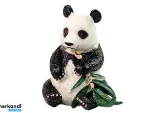 Großer Panda mit Bambus-Sammelfigur