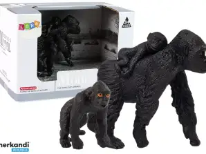 2 db Gorilla figurából álló készlet Gorilla kölykökkel A világ állatai