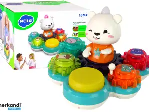 Giocattolo educativo interattivo per bambini che giocano con gli ingranaggi dell'orso