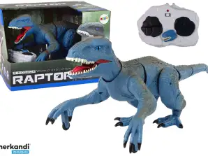 Távirányítós Velociraptor dinoszaurusz üvöltő kéken hangzik