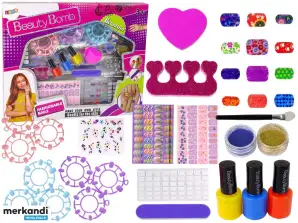 Nagellackset: Lacke, Aufkleber, Vorlagen, Glitzer