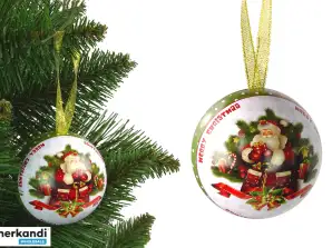 Adorno de Navidad de metal Decoración del árbol de Navidad Papá Noel junto al árbol de Navidad