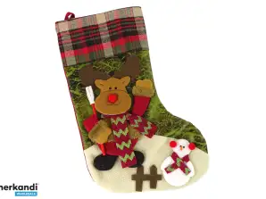 Media de Navidad 47cm Material para Regalos Reno XXL
