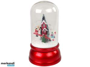 Weihnachtsschmuck Kuppel Dekoration Schnee Weihnachtsmann Rot