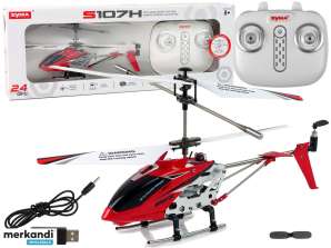 SYMA S107H Fjernkontroll Helikopter 2.4G Rød