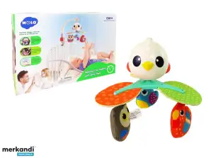 Giostra per culla e passeggino con uccellini colorati e melodia