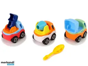 3er Set Autos zum Zerlegen Bauautos Schraubendreher