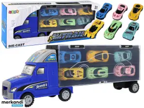 Mega Auto LKW Abschleppwagen 6 Federn mit Rampe Koffer für Autos