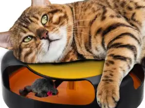 Katzenspielzeugrad mit Maus