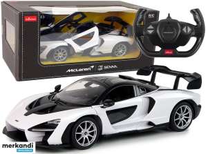 Auto R/C McLaren Senna Rastar 1:14 hvit på fjernkontrollen