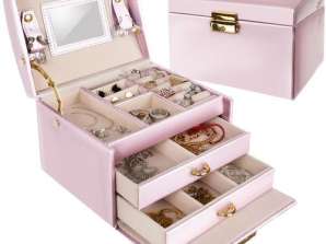 Boîte à bijoux rose
