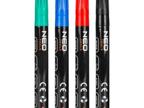 Marqueur de construction épais 4 couleurs laqué imperméable permanent aluminium 4 pcs