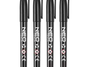 Marqueur de construction noir huile imperméable permanente 4 pcs