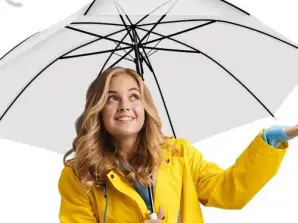 Transparent white umbrella