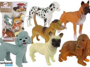 6er Set Hundefiguren Rassehunde Figur