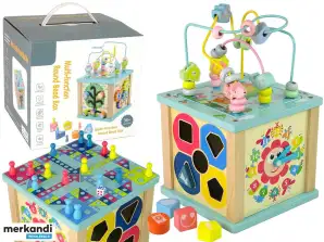 Cubo di legno educativo Sorter Labirinto Gioco Orologio cinese