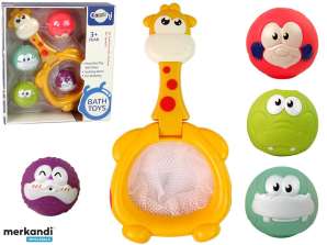 Badespielzeug Mini Basketball Giraffe Gummibälle