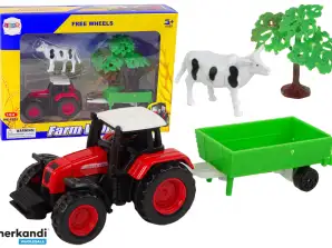 Σετ Farm Τρακτέρ Αγελάδα Trailer 1:64