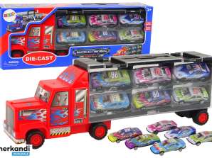 Camion de transport voitures de course Set 12pcs.