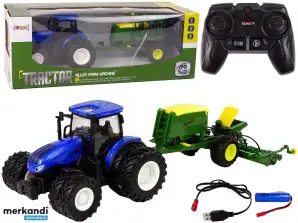 RC Afstandsbediening Tractor 1:24 Balenpers Blauw