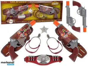 Cowboy Cowboy Set Zwei Revolver Sporen Zubehör
