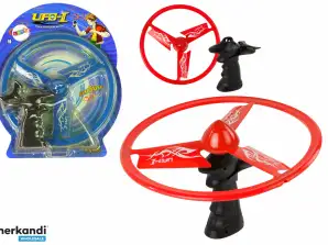 Flying Disc UFO Launcher Rood