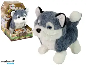 Interaktives Husky-Maskottchen mit Wackelgeräusch