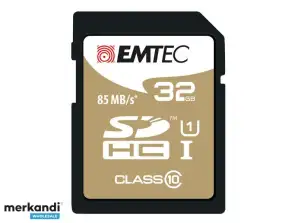 Emtec Speicherkarte SDHC 32GB UHS I Gold CL10